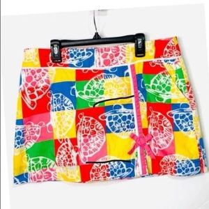 Lily Pulitzer patchwork skort, EUC. Super cute
